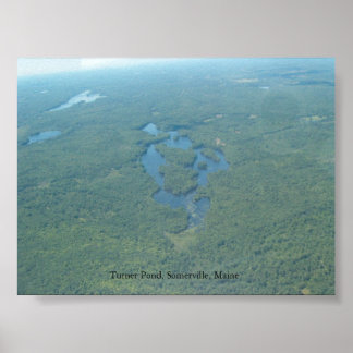 Turner Pond, Somerville Maine ポスター