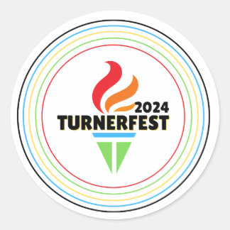 TurnerFest 2024ステッカー ラウンドシール