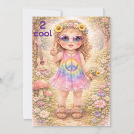 Turning 2 Cool Birthday Digital Download 招待状