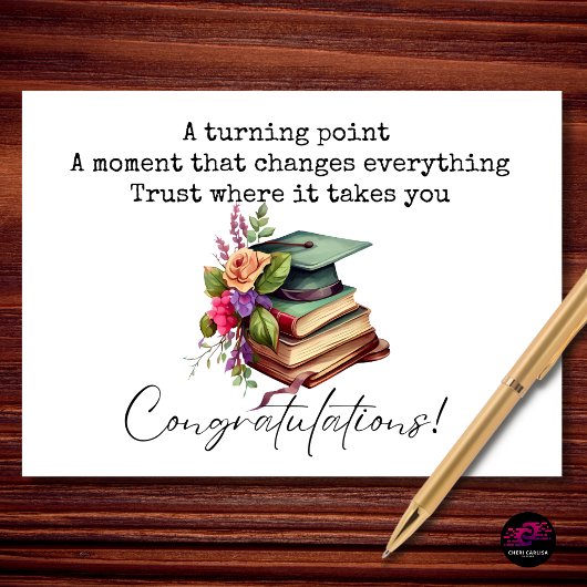Turning Point Graduation Congratulations カード
