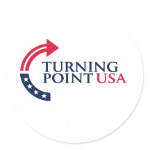 Turning Point USA愛国ロゴ ビニールステッカー