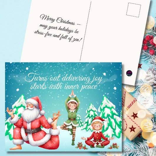 Turns Out Delivering Joy Starts With Inner Peace シーズンポストカード