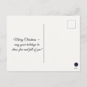 Turns Out Delivering Joy Starts With Inner Peace シーズンポストカード (裏面)