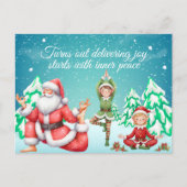 Turns Out Delivering Joy Starts With Inner Peace シーズンポストカード (正面)