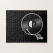 turntable vinyl record disc flat simple concept ジグソーパズル (横)