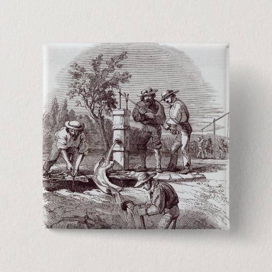 Turonの川床の要求 缶バッジ (正面)