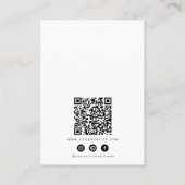 Turquioise Ocean Earring Display QR Business Card 名刺 (裏面)