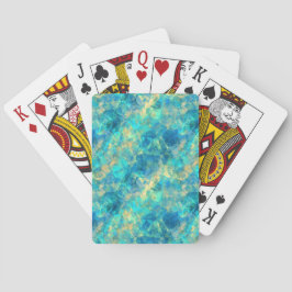 Turquise Crumpledテクスチャ トランプ