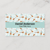 Turquois Ukulele Business Card Guitar and Uke 名刺 (正面)