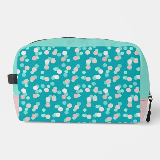 turquoise and pale pink dots ドップキット (正面)