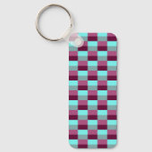Turquoise and Purple Color Combination キーホルダー (正面)