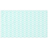 Turquoise and white diamond pattern テーブルクロス (正面(横))