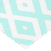 Turquoise and white diamond pattern テーブルクロス (アングル)