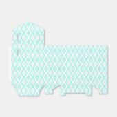 Turquoise and white diamond pattern フェイバーボックス (折り畳みなし)