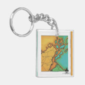 Turquoise Apostles Key Ring キーホルダー (正面左)