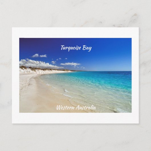 Turquoise Bay, Western Australia ポストカード (正面)