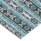 Turquoise, Black & White Tribal Mug ショートテーブルランナー (コーナー)