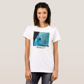 Turquoise Blue Discus Tシャツ (正面フル)