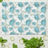 Turquoise Blue Sea Turtle Beach Christmas  キッチンタオル (折り畳み)