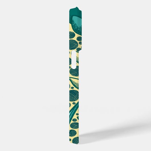 Turquoise bulbo flowers Case-Mate iPhoneケース (裏面 / 右)