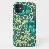 Turquoise bulbo flowers Case-Mate iPhoneケース (裏面)