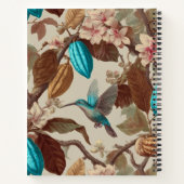 Turquoise Cacao Hummingbird Journal ノートブック (裏面)