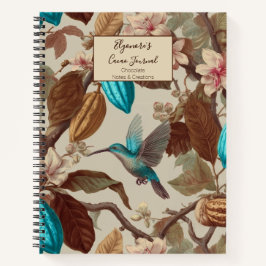 Turquoise Cacao Hummingbird Journal ノートブック