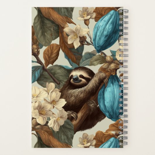 Turquoise Cacao Sloth Chocolate Tasting ノートブック (裏面)