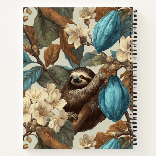 Turquoise Cacao Sloth Chocolate Tasting ノートブック (裏面)