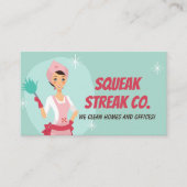 Turquoise Cleaner Cleaning 名刺 (正面)