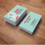 Turquoise Cleaner Cleaning 名刺