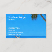 Turquoise Coast: Palms & Weathered Wood 名刺 (裏面)