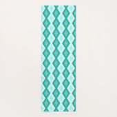 Turquoise diamond pattern ヨガマット (裏面)
