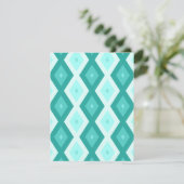 Turquoise diamond pattern 出欠カード (スタンド正面)