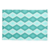 Turquoise diamond pattern 枕カバー (裏面)
