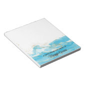 Turquoise Dreams Pageant Stationery Small Notepad ノートパッド (アングル)