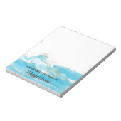 Turquoise Dreams Pageant Stationery Small Notepad ノートパッド (回転)