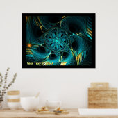 Turquoise Electric ポスター (キッチン)