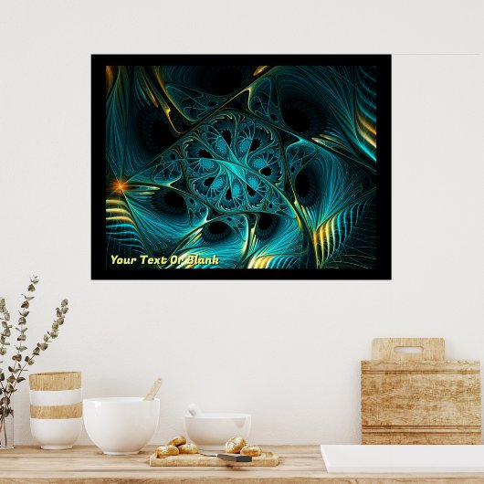 Turquoise Electric ポスター (キッチン)