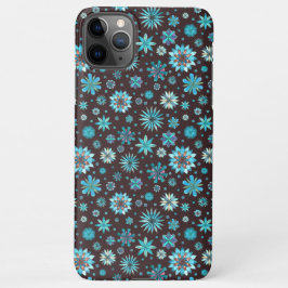 Turquoise Floral Pattern – Boho Aesthetic  iPhone 11Pro Maxケース