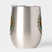 Turquoise Gold Lotus Mandala -Boho Fantasy Graphic (右面)