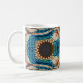 Turquoise Gold Sun Southwestern Art コーヒーマグカップ (左)