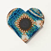 Turquoise Gold Sun Southwestern Art ノートブック (裏面)