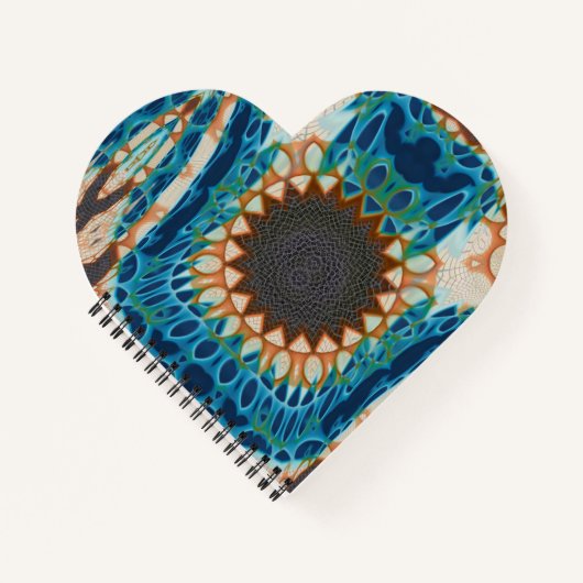 Turquoise Gold Sun Southwestern Art ノートブック (正面)