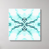Turquoise Harmony – Artistic Duvet Cover キャンバスプリント (正面)