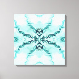 Turquoise Harmony – Artistic Duvet Cover キャンバスプリント