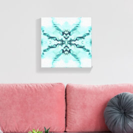 Turquoise Harmony – Artistic Duvet Cover キャンバスプリント