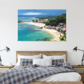 Turquoise Haven of Morro de São Paulo キャンバスプリント (インサイチュ (寝室))