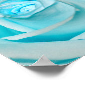 Turquoise Ice Rose ポスター (角)