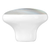 Turquoise Iridescent Holographic Shells セラミックノブ (側面)